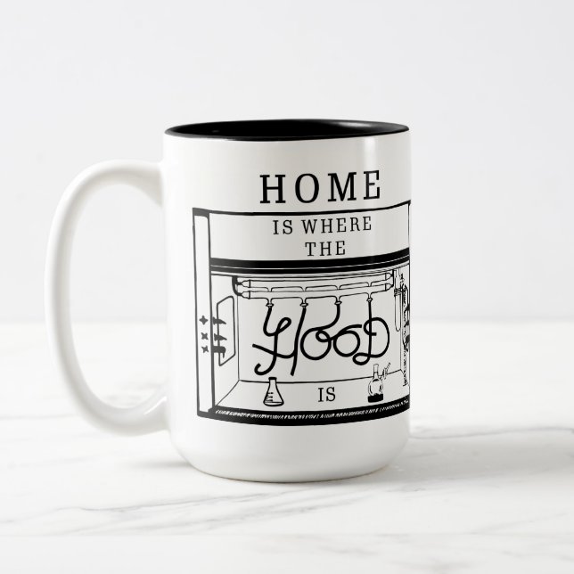 2 Couleurs La maison est où le capot est tasse (Gauche)