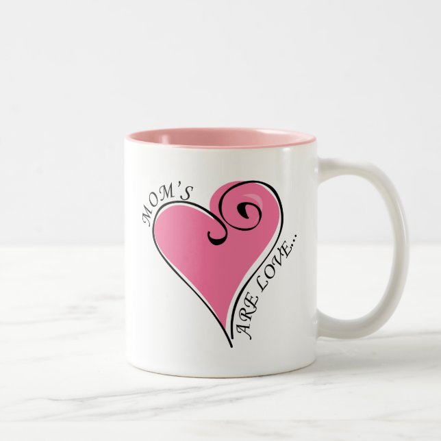2 Couleurs La maman sont tasse d'amour (Droit)