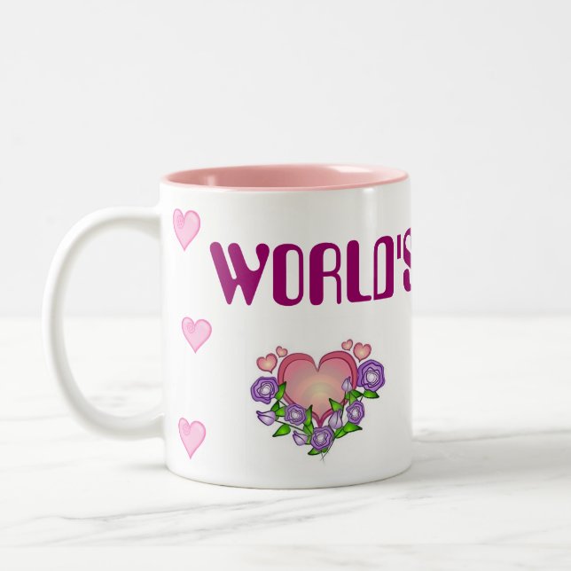 2 Couleurs la meilleure tasse de la maman du monde (Gauche)