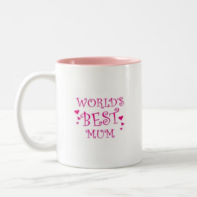 2 Couleurs La meilleure tasse de maman des mondes (Gauche)