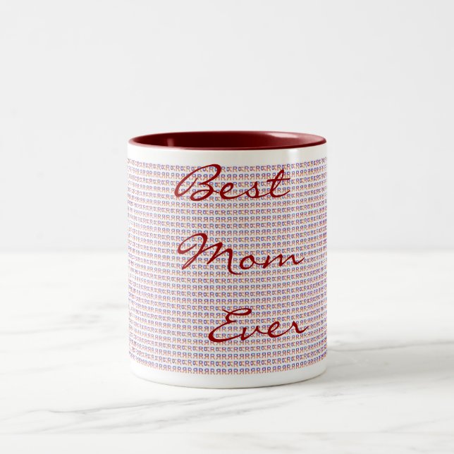 2 Couleurs La meilleure tasse de maman jamais (Centre)