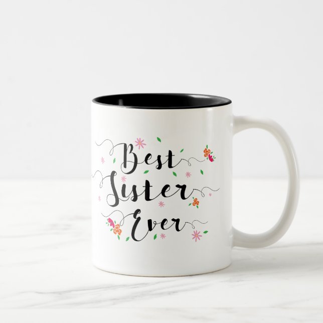 2 Couleurs La meilleure tasse de soeur jamais (Droit)