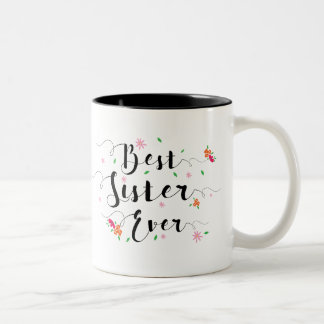 2 Couleurs La meilleure tasse de soeur jamais