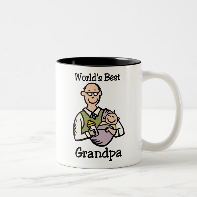 2 Couleurs La meilleure tasse du grand-papa du monde (Droit)