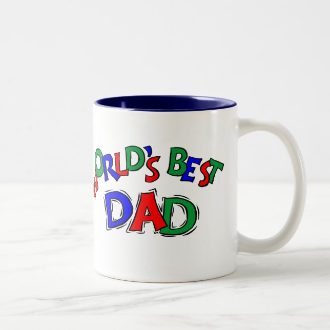 2 Couleurs La meilleure tasse du papa du monde (Droit)