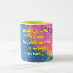 2 Couleurs Là où est il écrit dans une tasse de livre…