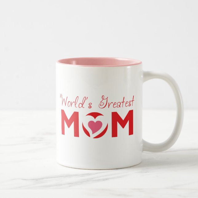 2 Couleurs La plus grande tasse de la maman du monde (Droit)