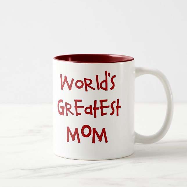 2 Couleurs La plus grande tasse de la maman du monde (Droit)