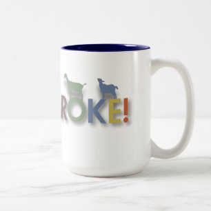 2 Couleurs la tasse de café de chèvre, chèvre a cassé le