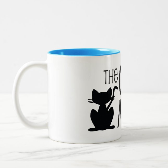2 Couleurs La tasse de café du Meow du chat (Gauche)