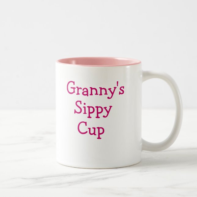 2 Couleurs La tasse de café sippy de mamie (Droit)