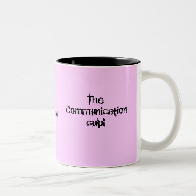 2 Couleurs La tasse de communication ! , Qu'y a-t-il ;  Chat… (Droit)