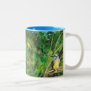 2 Couleurs La tasse de deux tons "respirent et libèrent "