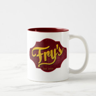 2 Couleurs La tasse de la friture (rouge foncé)