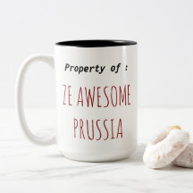 La tasse de la Prusse d'impressionnant