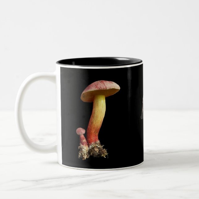 2 Couleurs La tasse de l'amant de champignon (Gauche)