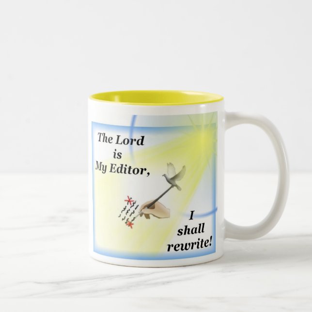 2 Couleurs La tasse de l'auteur avec la parodie du psaume 23 (Droit)