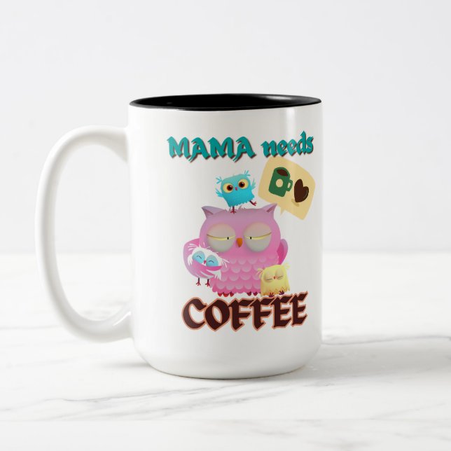 2 Couleurs la tasse de maman (Gauche)