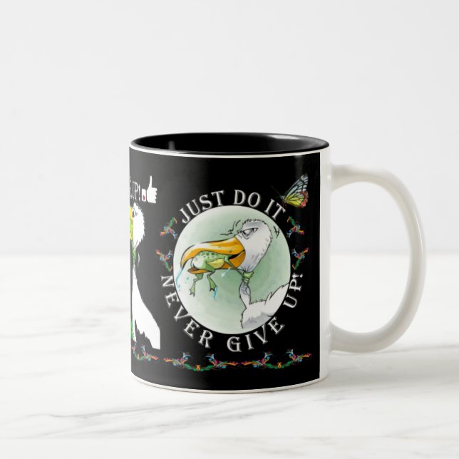 2 Couleurs La tasse de motivation - faites-juste la - (Droit)
