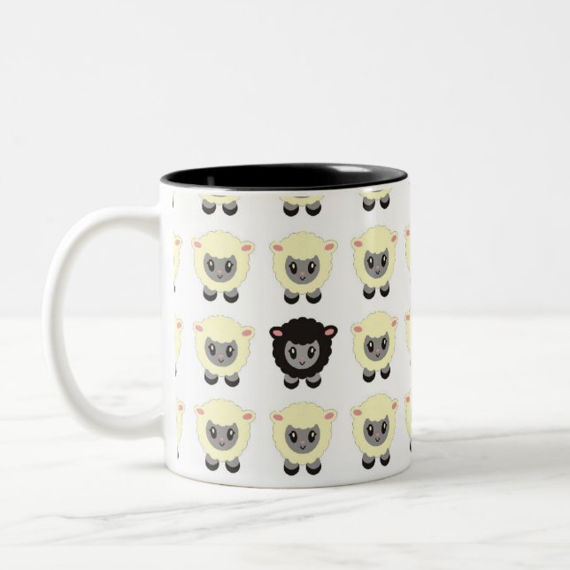 2 Couleurs La tasse de moutons noirs (Gauche)