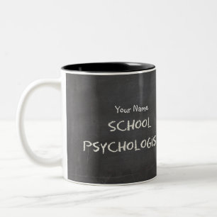 2 Couleurs La tasse de tableau du psychologue fait sur