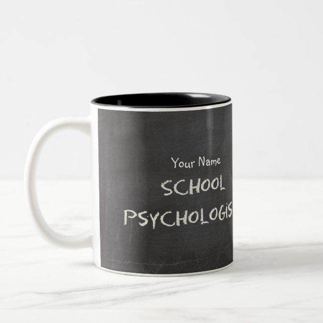 2 Couleurs La tasse de tableau du psychologue fait sur (Gauche)