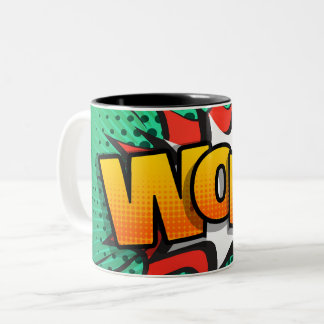 2 Couleurs La tasse de wow