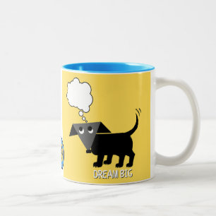 2 Couleurs La tasse "Dream Big" de Rego Berto