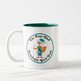 2 Couleurs La tasse du logo Foxy Chef - Confortablement Good 