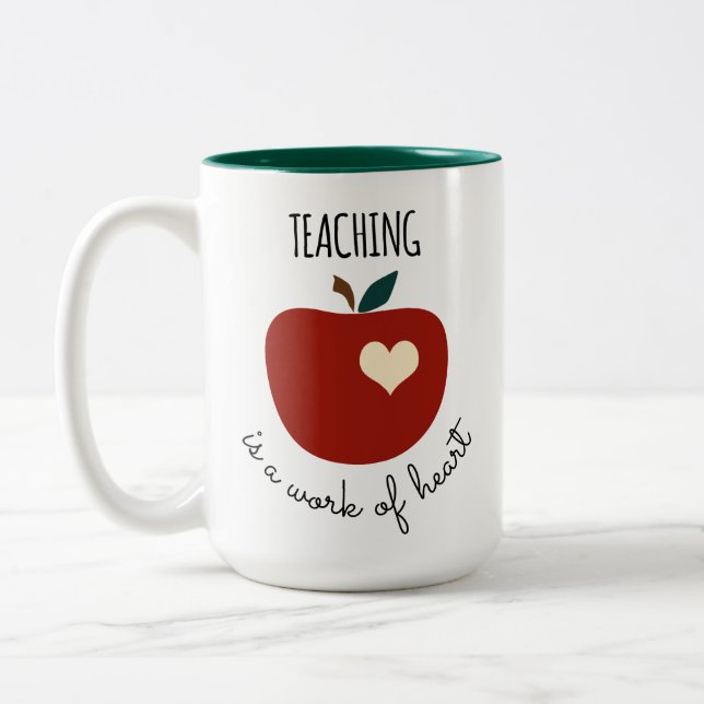 2 Couleurs La tasse du professeur personnalisé (Gauche)