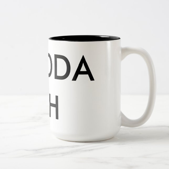 2 Couleurs La TASSE officielle du point zéro SHUDDA FUH ! (Droit)