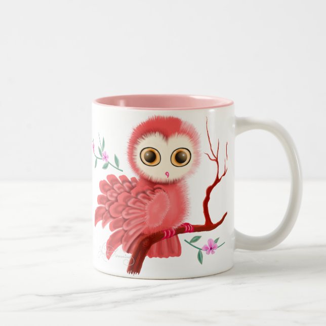 2 Couleurs La tasse pensive de collecteur de hibou par (Droit)