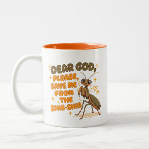 2 Couleurs La tasse Shib-Shib drôle de mante religieuse