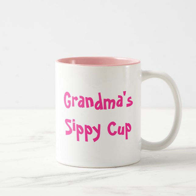 2 Couleurs La tasse sippy de grand-mère (Droit)