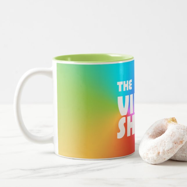 2 Couleurs La tasse visuelle de magasin (Avec donut)