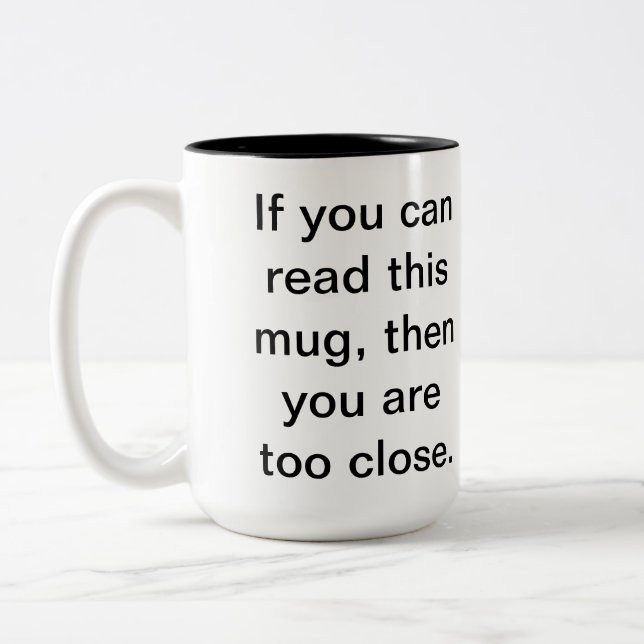 2 Couleurs Laissez-moi la seule tasse (Gauche)