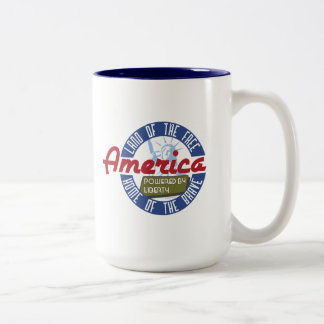 2 Couleurs L'Amérique : Actionné par la liberté - tasse de