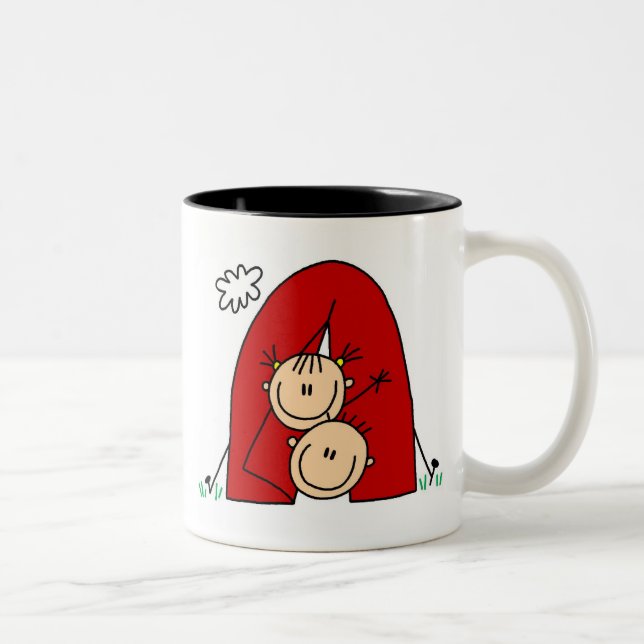 2 Couleurs Le bâton figure la tasse de tente de camping (Droit)