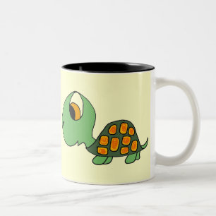 2 Couleurs Le BZ tasse mignonne de tortue de bande dessinée