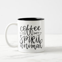 Le café est ma tasse d'animal d'esprit