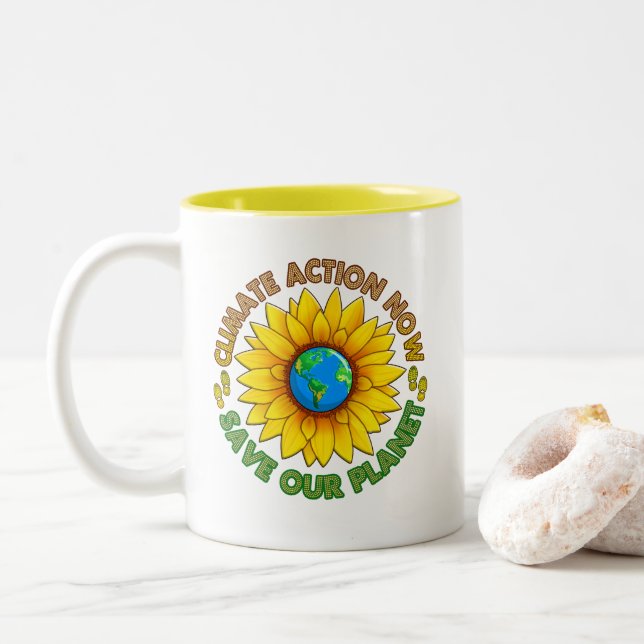 2 Couleurs Le climat mars des personnes pour la tasse de (Avec donut)