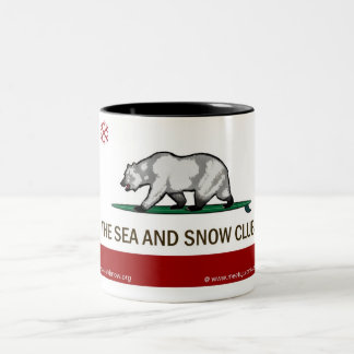 2 Couleurs Le club de mer et de neige - tasse personnalisable