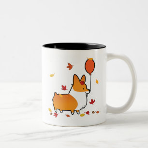 2 Couleurs Le corgi rouge tombe dans la tasse   CorgiThings