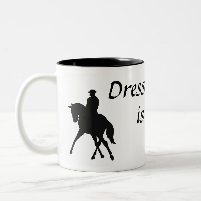 2 Couleurs Le dressage est une tasse de danse (Gauche)