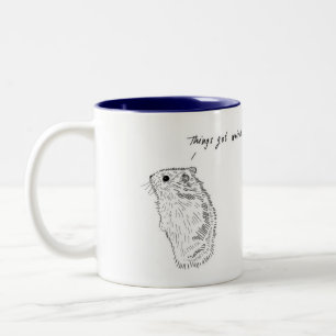 2 Couleurs Le hamster, choses a obtenu tasse étrange et
