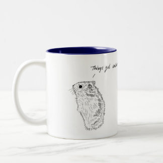 2 Couleurs Le hamster, choses a obtenu tasse étrange et