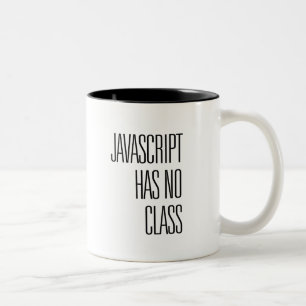 2 Couleurs Le Javascript n'a aucune classe - tasse de café