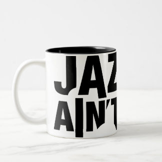2 Couleurs Le JAZZ N'EST PAS tasse enveloppante MORTE
