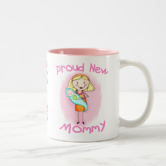 2 Couleurs Le jour de mère/nouvelle tasse de maman