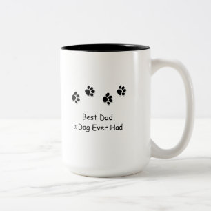 2 Couleurs Le meilleur papa un chien a jamais eu la tasse